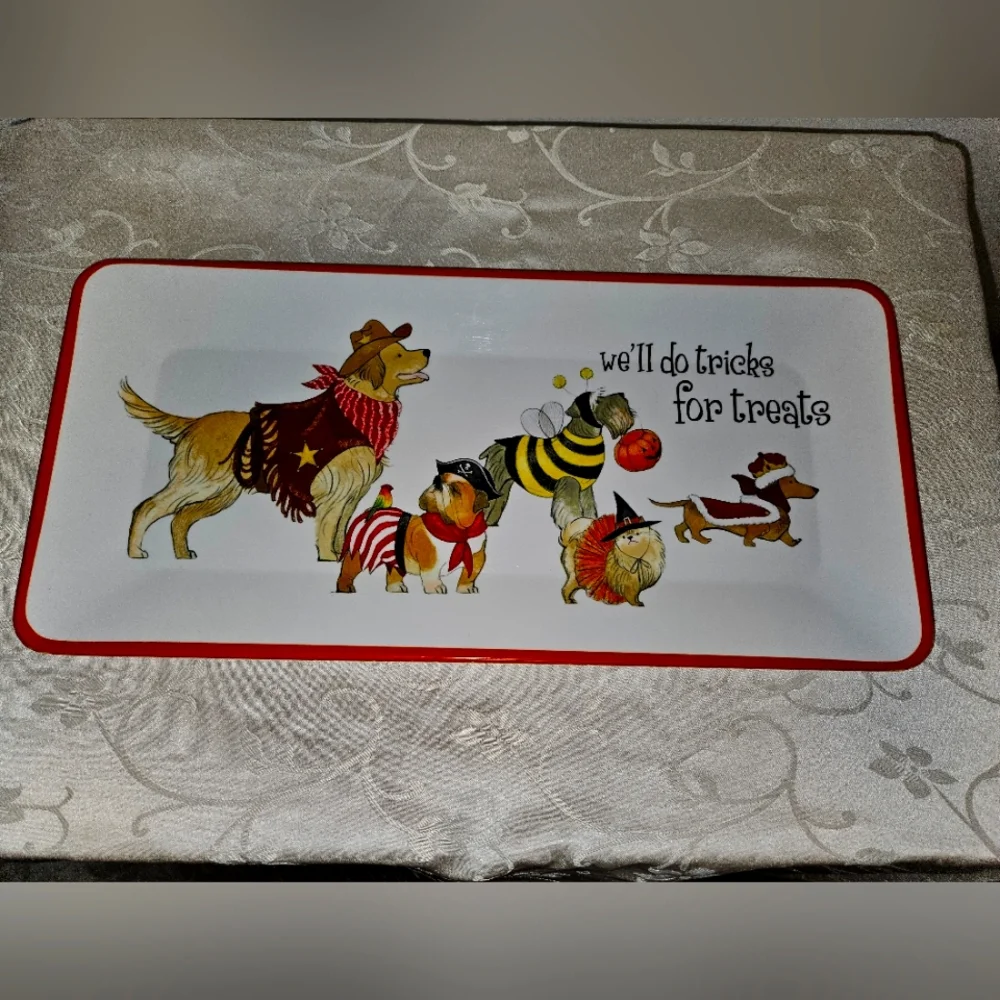 Pier 1 Imports Halloween Dog Treats Tray
